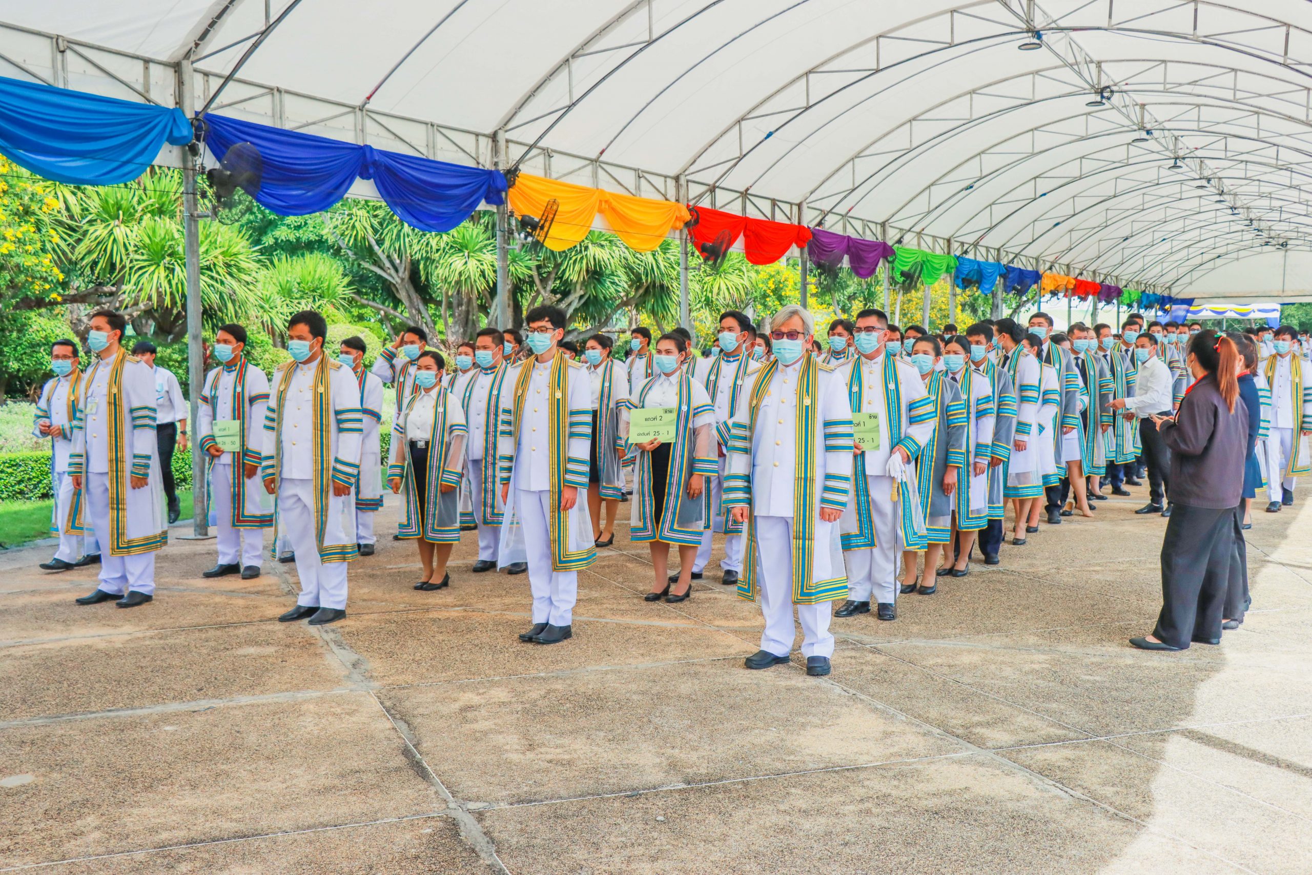 The 2nd rehearsal days for graduation ceremony , academic year 2022 on 19th November 2023